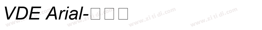VDE Arial字体转换